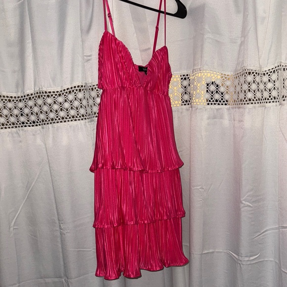 Lulus Dresses & Skirts - Lulu's Pink Pleated Mini Dress